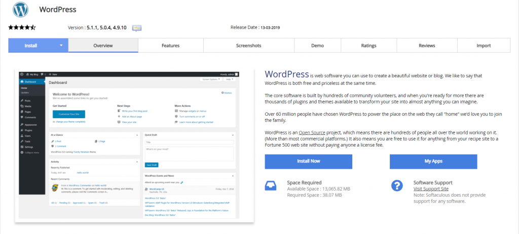WordPress - learn more before installing WordPress